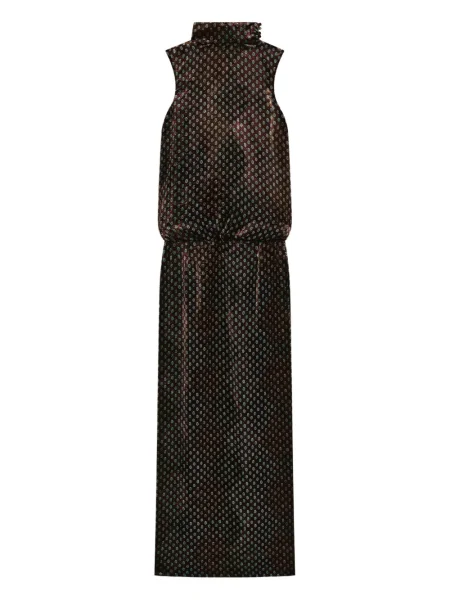 Sukienka Dries Van Noten garniturowa zielona