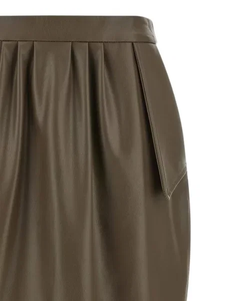 Fustă midi Stella Mccartney maro