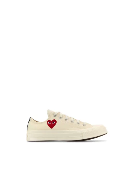 Małe sneakersy Comme Des Garcons Play w serca białe