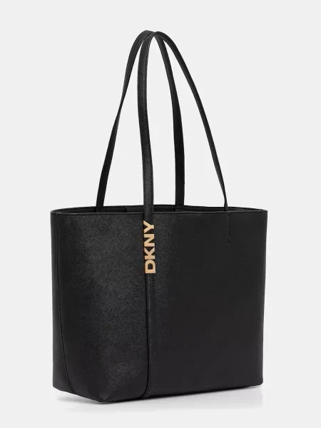 Шкіряна сумочка Dkny чорний