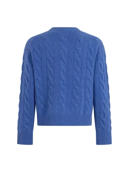 Sweter Polo Ralph Lauren wełniany niebieski