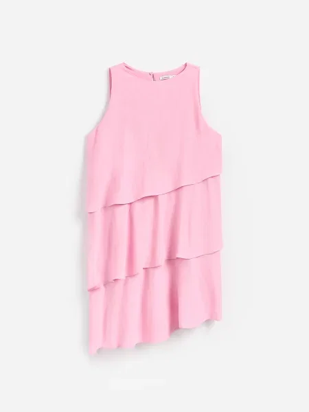 Reserved Асиметрична сукня-міні рожевий