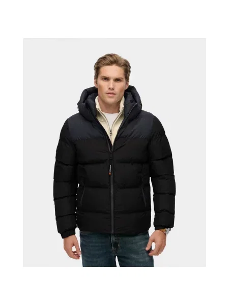 Kurtka Superdry Colourblock Puffer S czarna