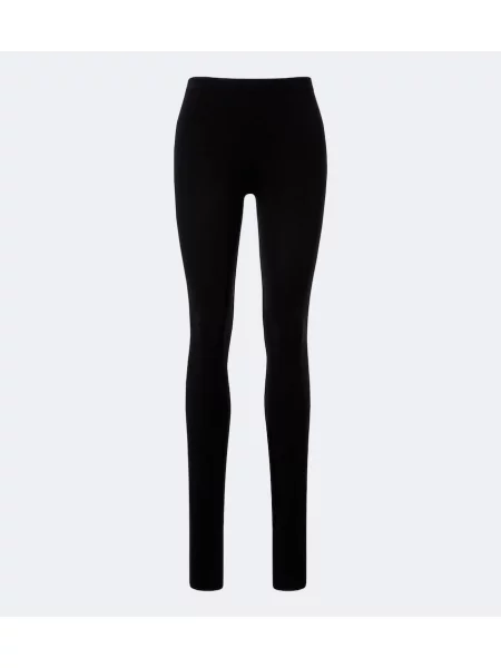 Leggings Gucci din jerseu negru