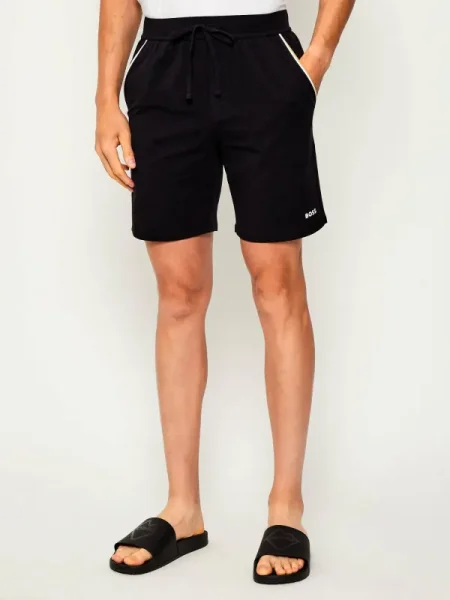 BOSS BLACK Pantaloni scurți de pijama Unique negru