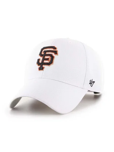 Шапка с козирка 47 brand MLB San Francisco Giants с апликация бяло
