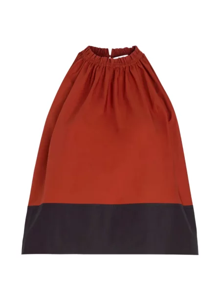 Top Proenza Schouler White Label din poplin alb