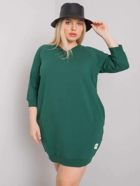 Rochie Fashionhunters de costum verde