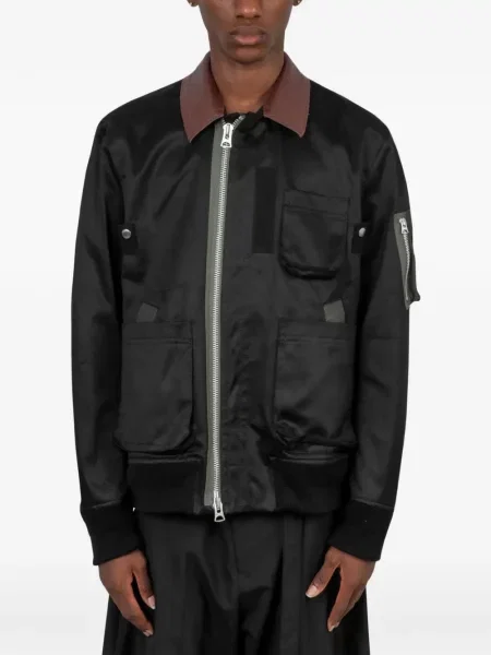 Pantaloni chino Sacai negru