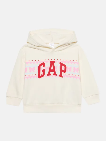 GAP Sweater majica svijetloplava / roza / crvena bijela