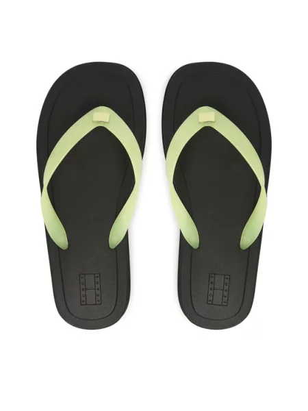 Papuci Tommy Jeans verde