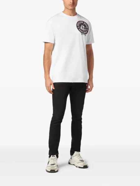 Μπλούζα Philipp Plein με κέντημα λευκό