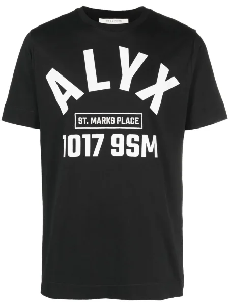 Тениска 1017 Alyx 9sm с принт черно