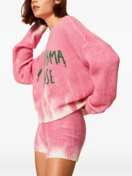 Szorty Twinset wełniane różowe