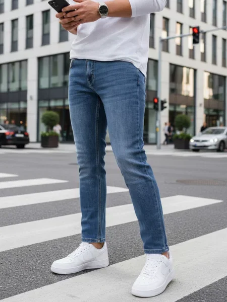 Pantaloni Dstreet albastru