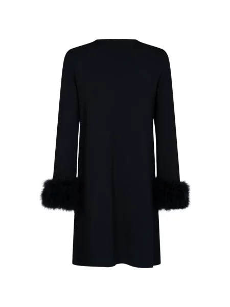Rochie mini Valentino Garavani cu pene negru