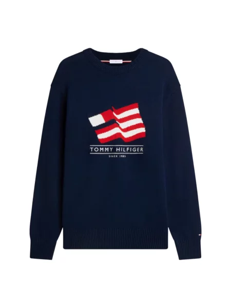 Sweter Tommy Hilfiger niebieski