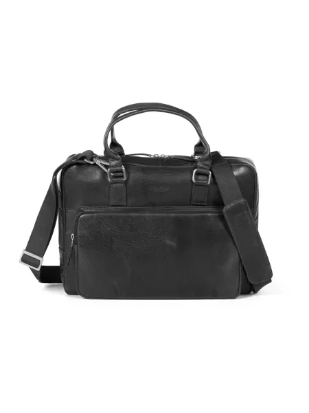 Torba na laptopa Howard London skórzana czarna