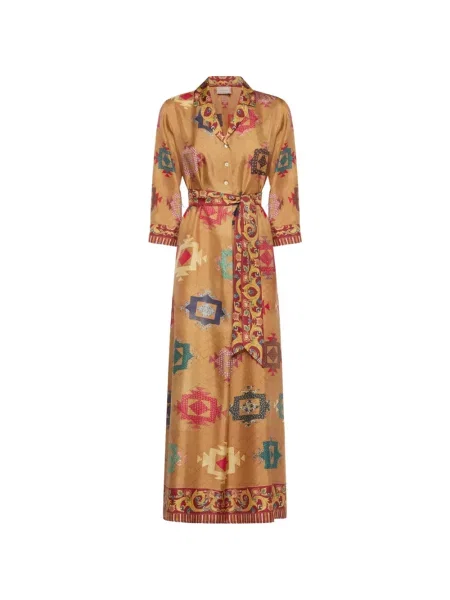 Rochie maxi Pierre-louis Mascia cu imagine cu imprimeu geometric