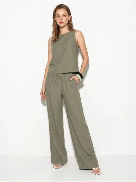 Bianco Lucci Házi ruha Zweiteiliges Set khaki