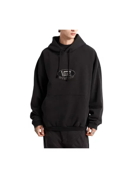 Bluza z kapturem Vans z kapturem z logo czarna