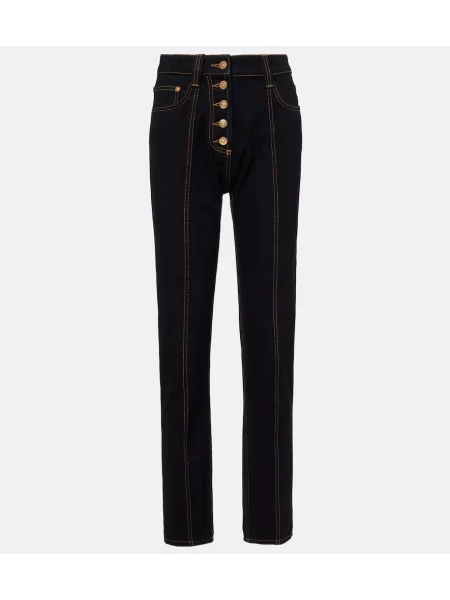 Blugi drepți Versace negru