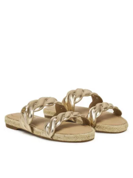 Tommy Hilfiger Espadrilky Metallic Rope Espadrille Mule zlatá