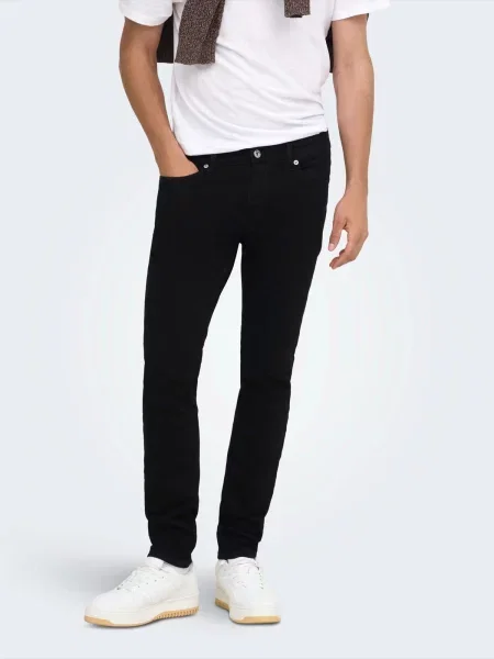 Only & Sons Džínsy ONSWARP denim čierny
