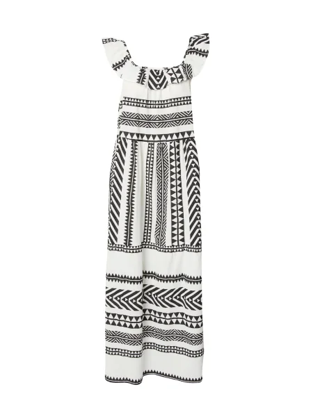 VERO MODA Rochie de vară negru alb