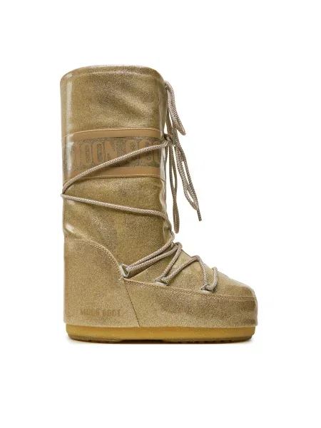 Дутики Moon Boot золотые