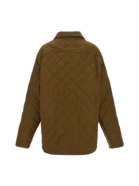 A.P.C. kurtka przejściowa z dodatkiem wełny blouson georges zielona