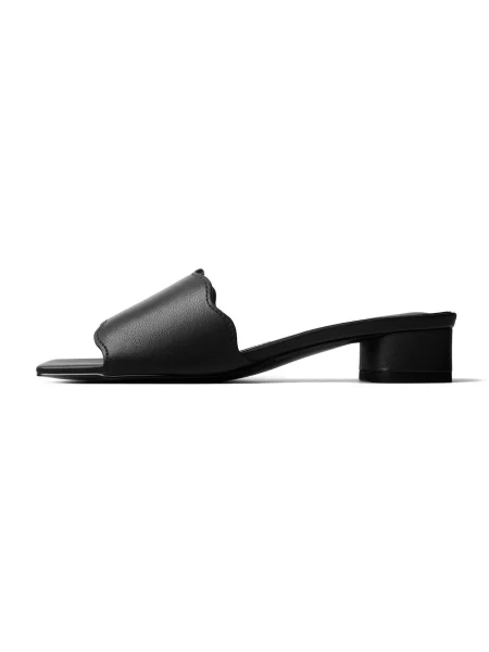 HANDMADE SHOES Saboți ALWAYS IN BLOOM' negru