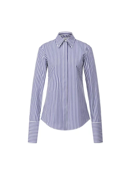 Koszula Sportmax w paski niebieska