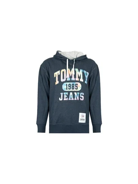 Geacă Tommy Hilfiger tie dye cu legături negru