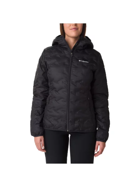Dámska páperová bunda Columbia Delta Ridge II Down Hooded black čierna