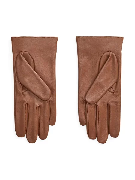 Lauren Ralph Lauren rukavice dámske s vlnou oranžová