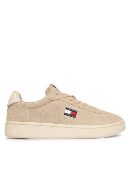 Tommy Jeans Sneakers Logo Suede Archive bej