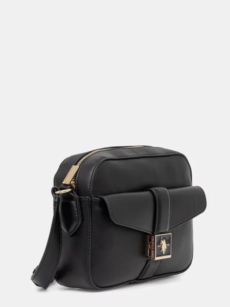 U.S. Polo Assn. geantă crossbody pentru femei cu imitație de piele MARGARET negru