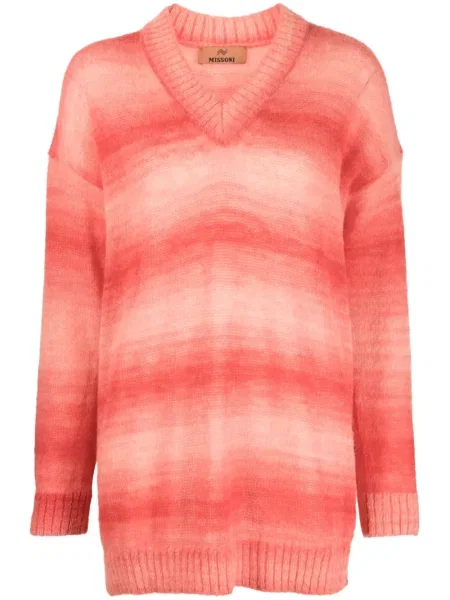 Pulover Missoni tricotate cu gradient roz