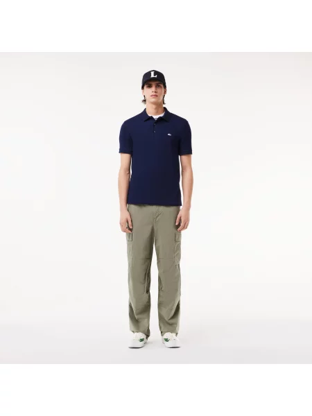 Поло Lacoste синее