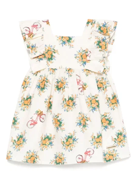 Sukienka dziecięca Moschino żółta