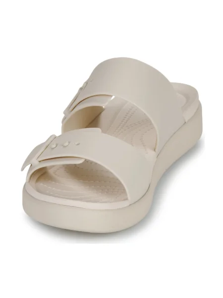 Csatos félcipő Crocs bézs
