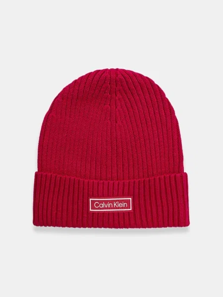 Шапка с кашмир Calvin Klein розово