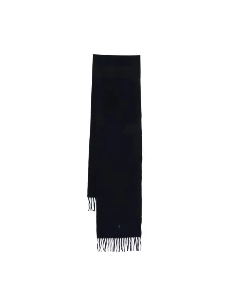 Szal Polo Ralph Lauren z kaszmiru niebieska