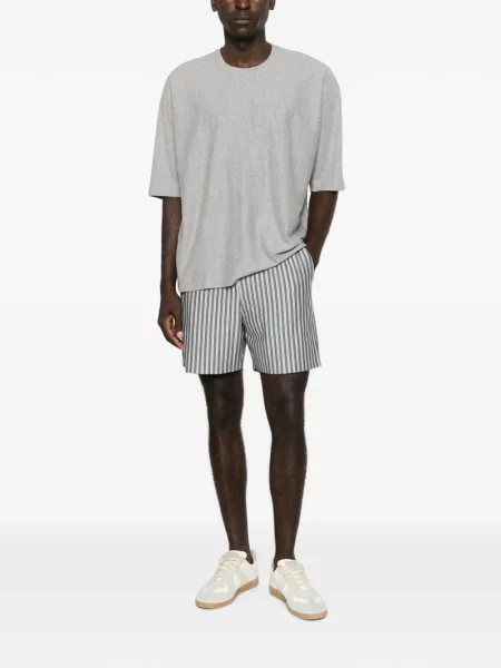 Tricou Homme Plisse Issey Miyake cu decolteu rotund gri