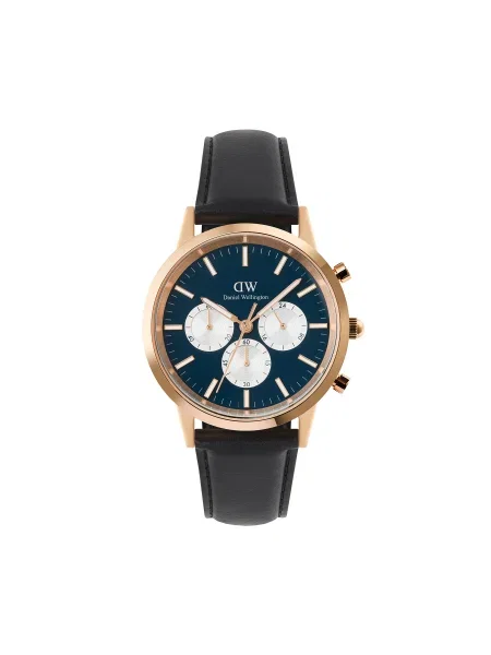 Daniel Wellington Hodinky Iconic Chronograph St Mawes Arctic Panda čierna