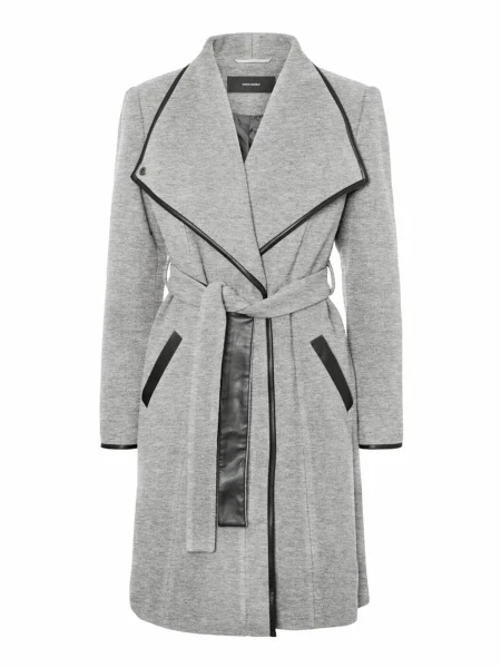 VERO MODA Palton de primăvară-toamnă gri negru