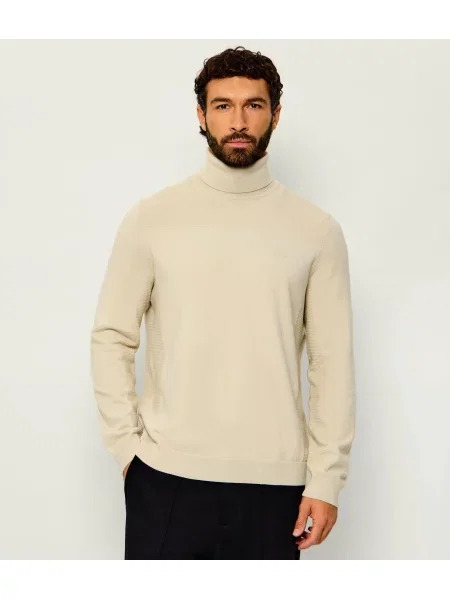 Pulover Boss Green de lână bej