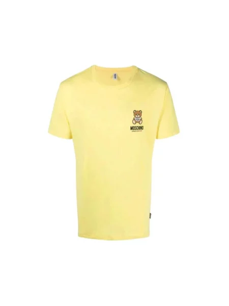 Koszulka Moschino z logo typu teddy żółta