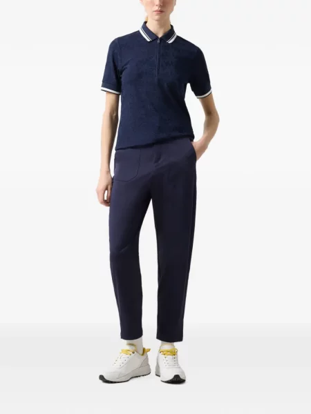 Tricou polo Bogner tricotate albastru
